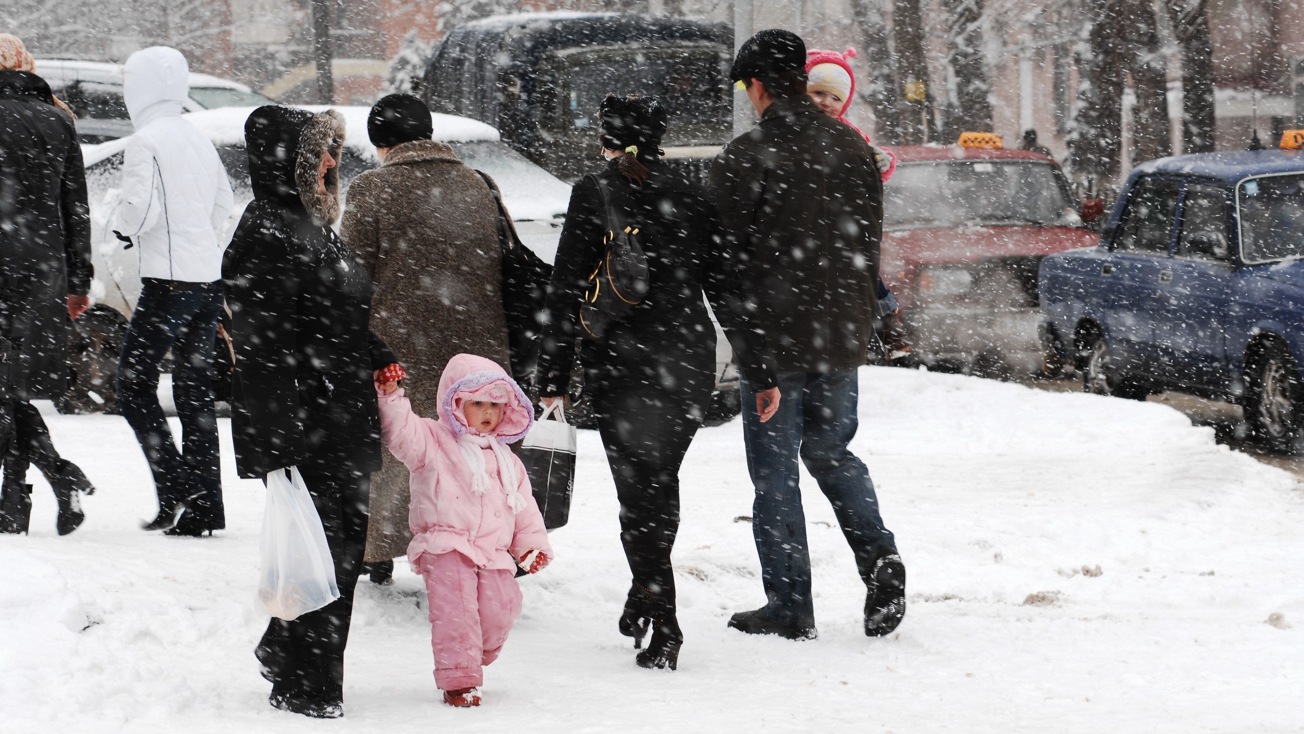 На Мордовию снова идёт сильный снегопад