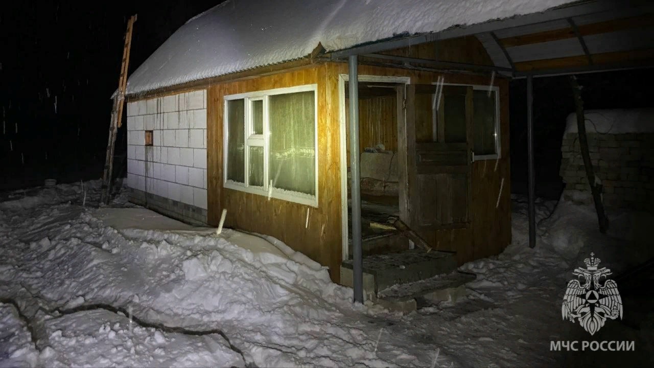 У жителя Мордовии загорелась баня