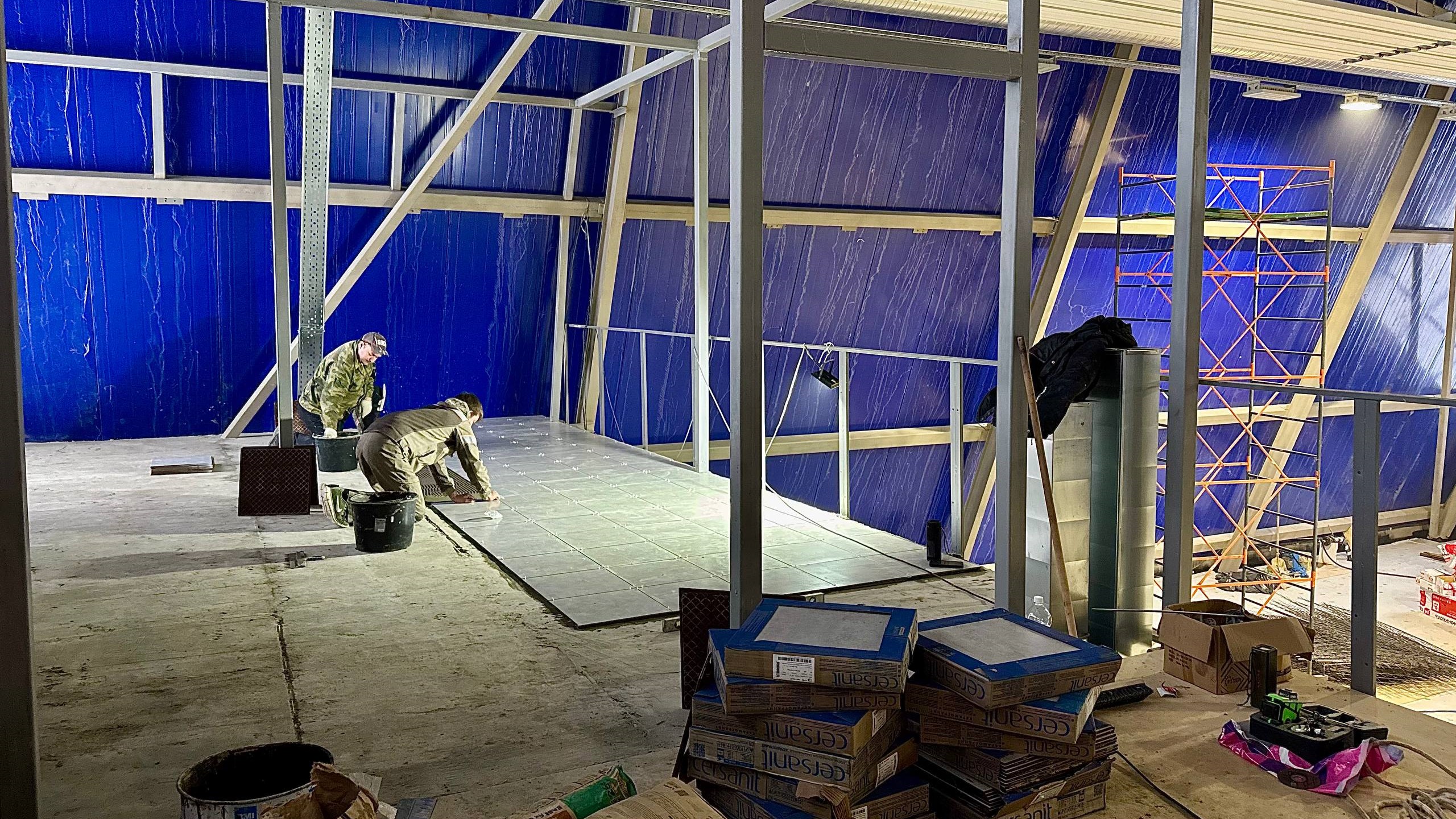 В ФОКе на улице Пушкина отремонтировали кровлю