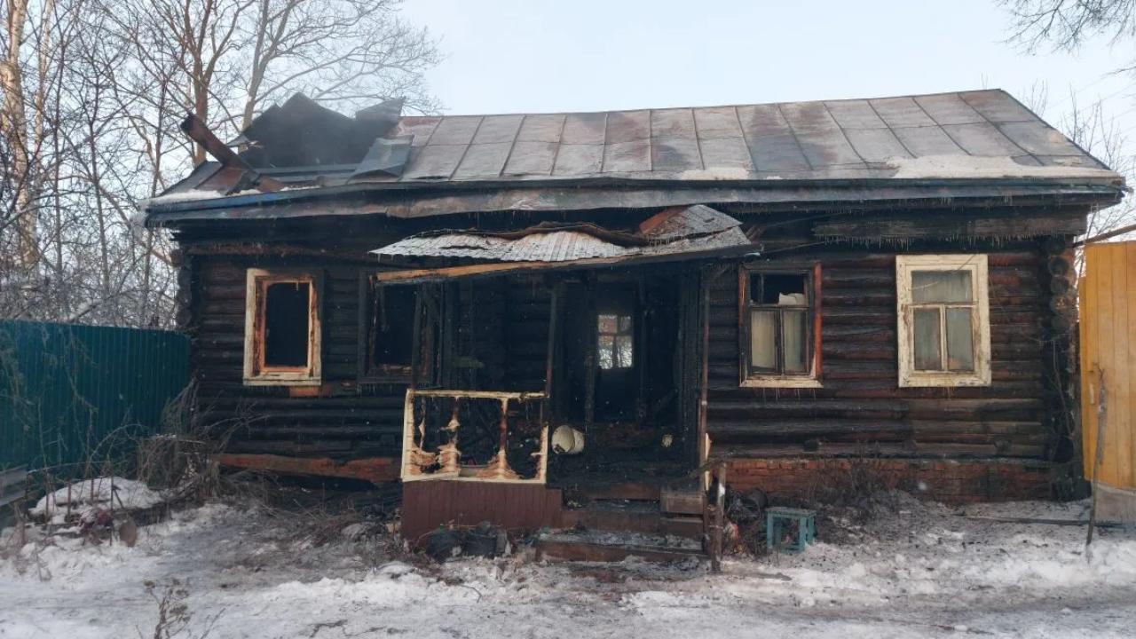 В Краснослободске сгорел частный дом 