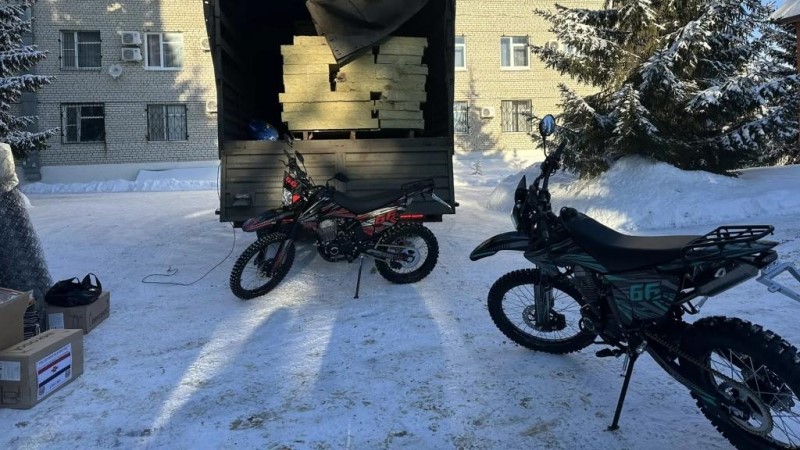 Сотрудники Госавтоинспекции Мордовии отправили мотоциклы в зону СВО