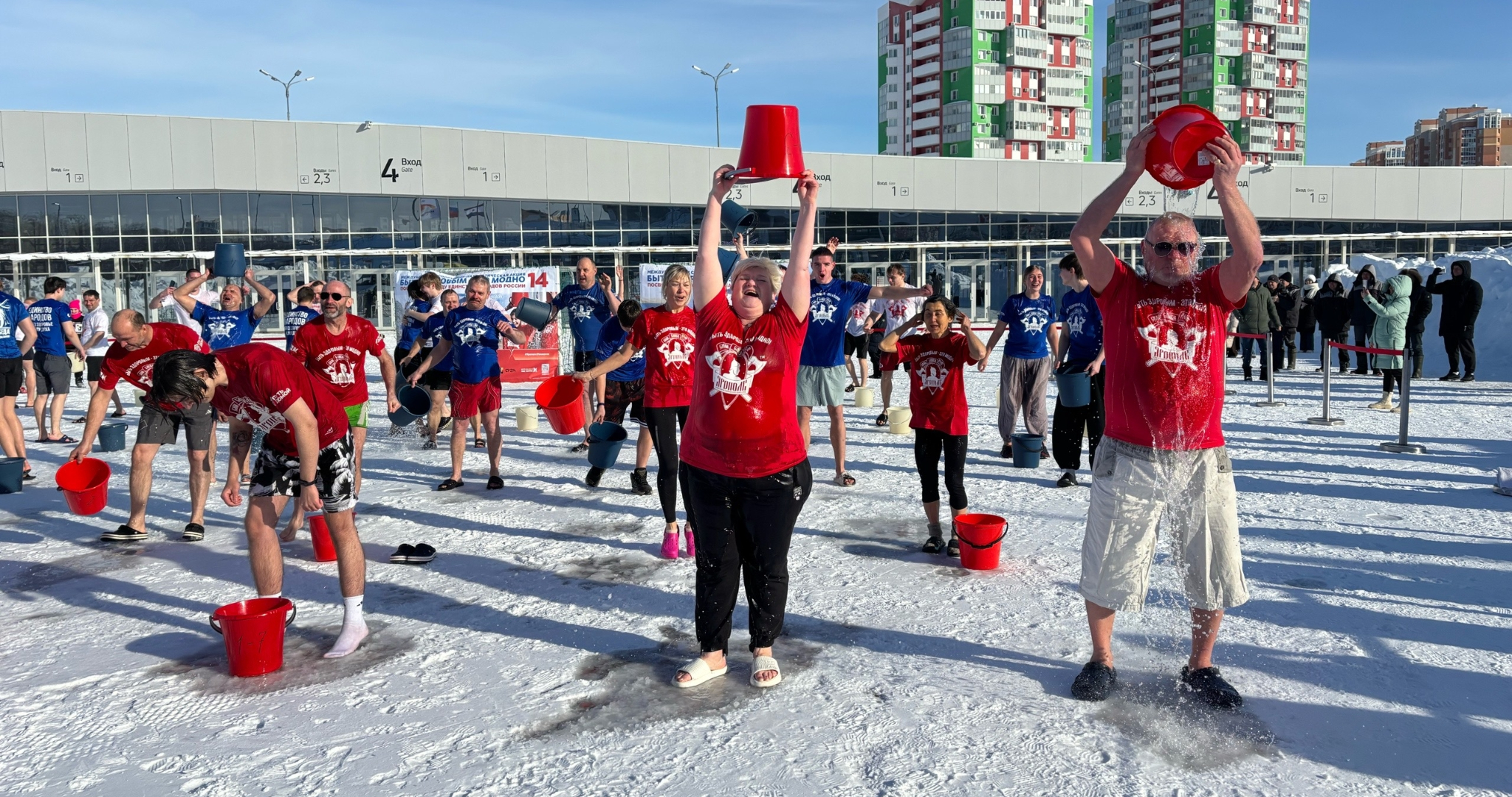 В Прощёное воскресенье жители Мордовии массово обливались холодной водой 