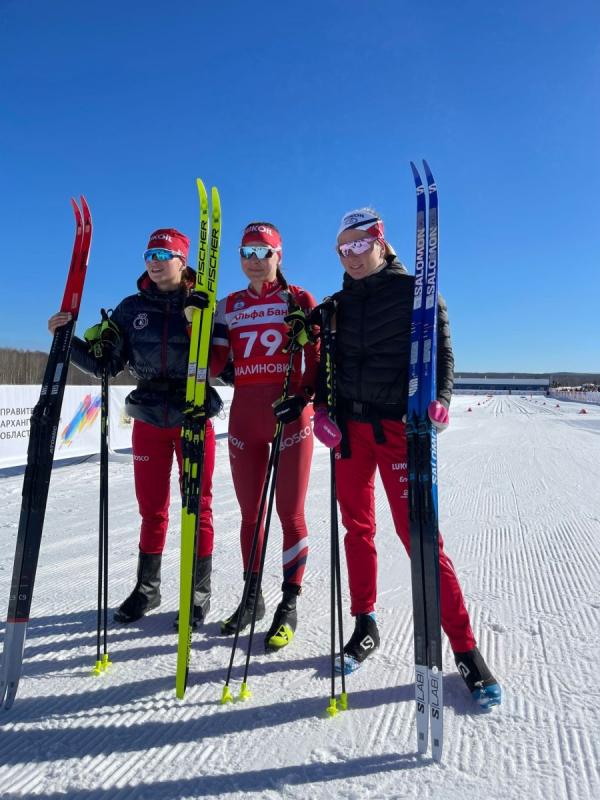 Лыжница Анастасия Кулешова - двукратная чемпионка страны