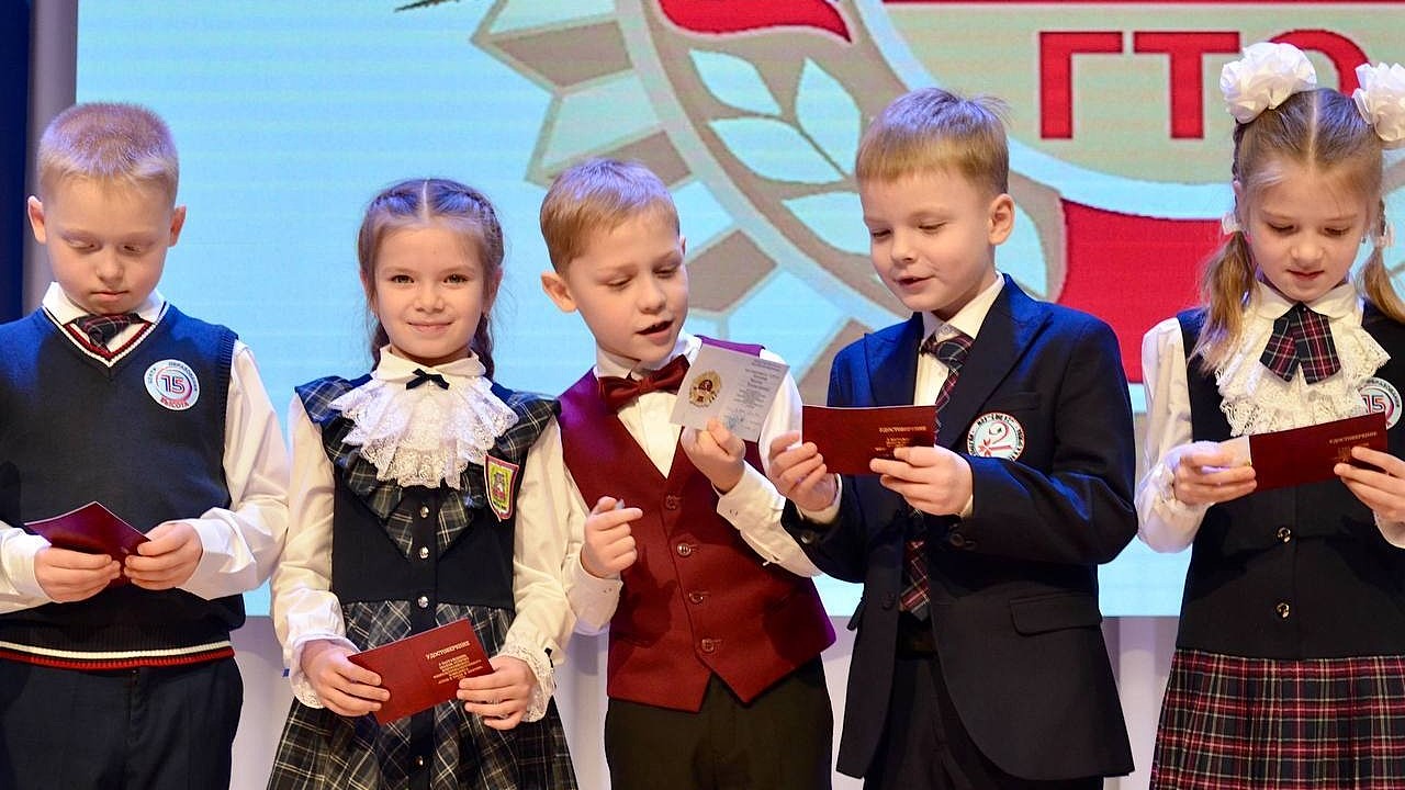 В Саранске дошколятам вручили золотые значки ГТО