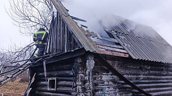 В Краснослободске утром сгорела баня