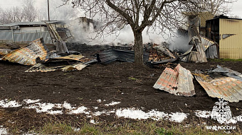 В Мордовии на пожаре два человека получили ожоги