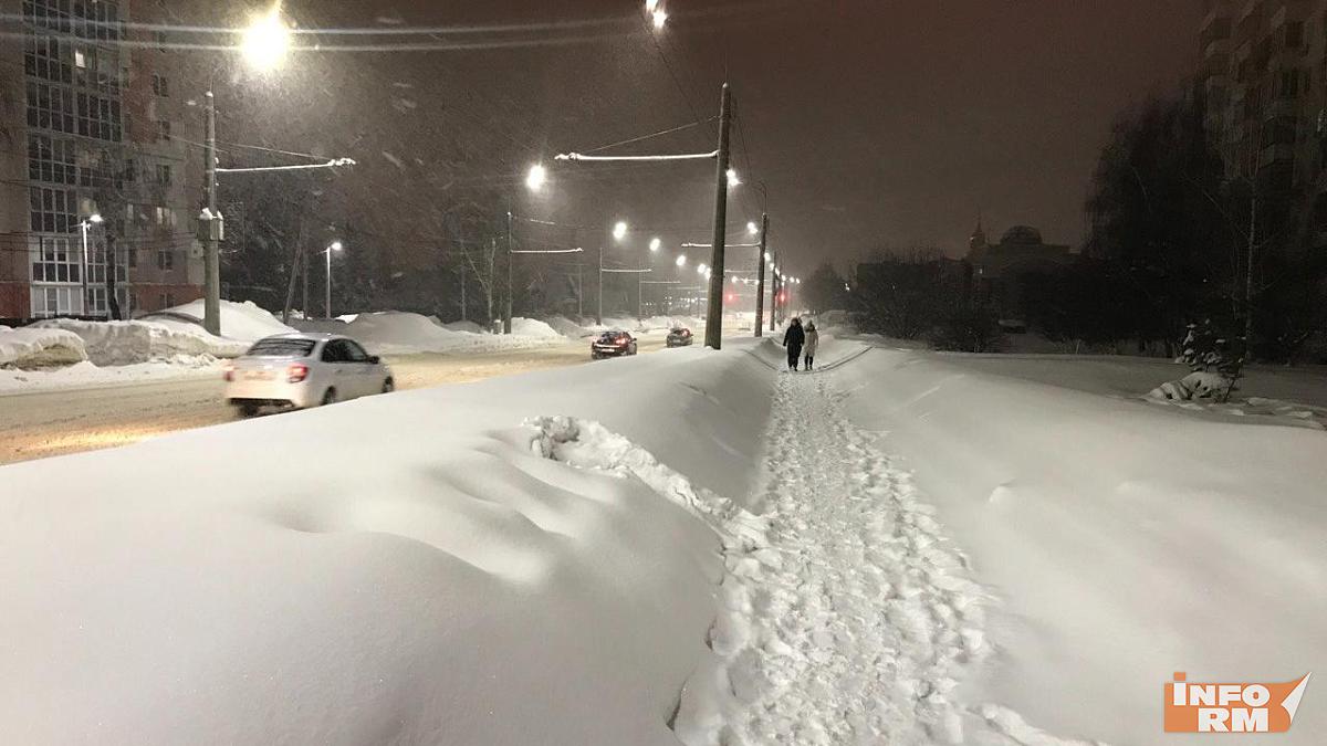 Мэр Саранска озвучил подробности борьбы с непрекращающимся снегопадом 
