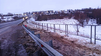 В Мордовии на федеральной трассе восстановили дорожное ограждение