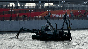 Со дна Инсара в Саранске подняли 12 тысяч кубометров отложений и различный мусор 