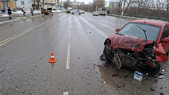 В Саранске столкнулись «Киа» и «Гранта»