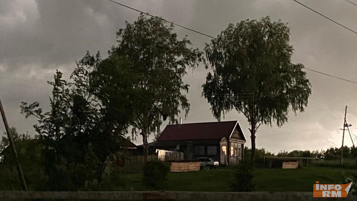 Гроза и сильный ветер в Мордовии в ближайший час