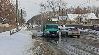Одна из улиц Саранска превратилась в реку