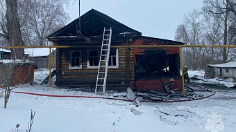 В Кошкаровке сгорел частный дом